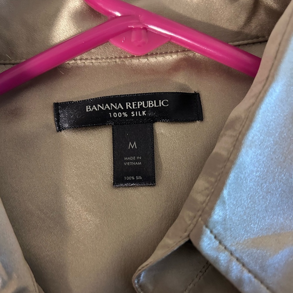 Banana Republic Gold Satin Dress - Picture 4 of 10